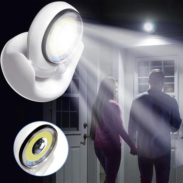 Väderbeständig LED Utomhusbelysning med Rörelsesensor – Trådlös Magnetisk Montering