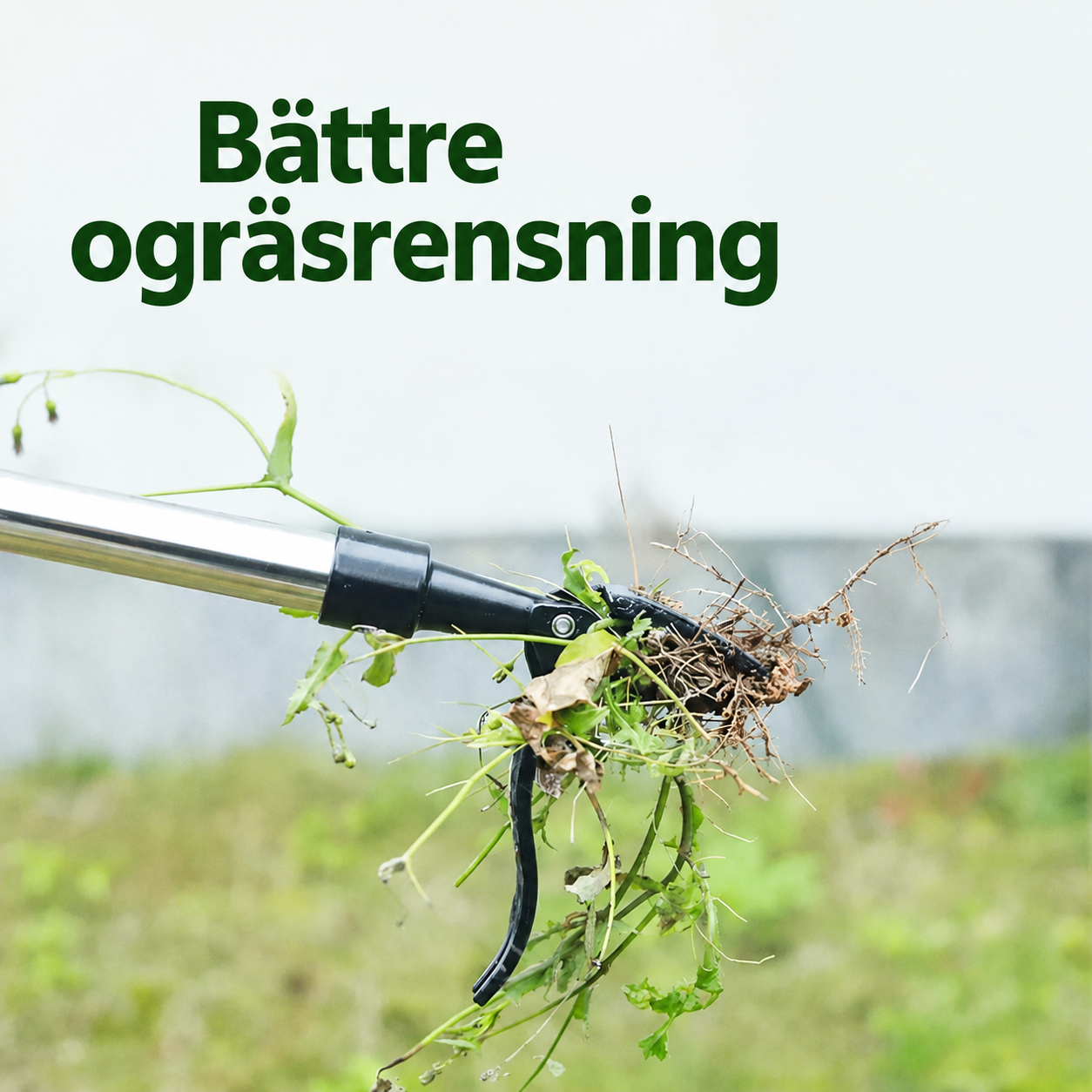 Stående Ogräsdragare – Ergonomiskt Verktyg med Fotpedal och Fyra Stålklor för Rotdjupt Ogräs