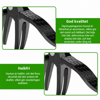 Stående Ogräsdragare – Ergonomiskt Verktyg med Fotpedal och Fyra Stålklor för Rotdjupt Ogräs