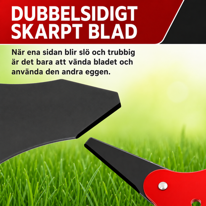 Universellt Trimmerhuvud – 6 Stålblad i Manganstål för Grästrimmer och Röjsåg