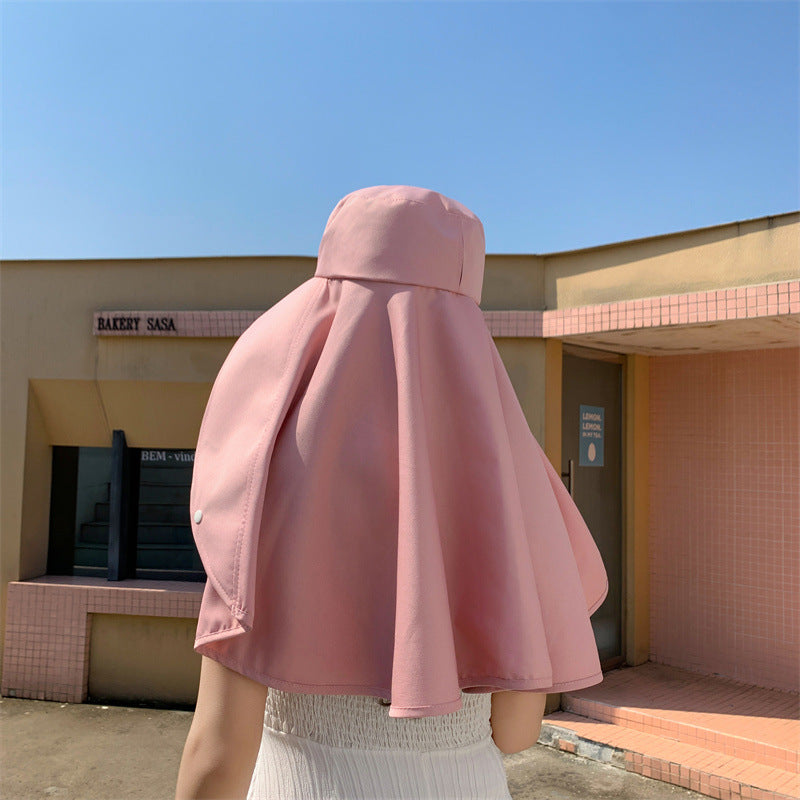 Elegant Solhatt med Brett Brätte – UV-skyddande Sommarhatt för Damer