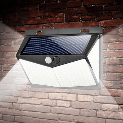 Utomhus solcellslampa med rörelsesensor och LED