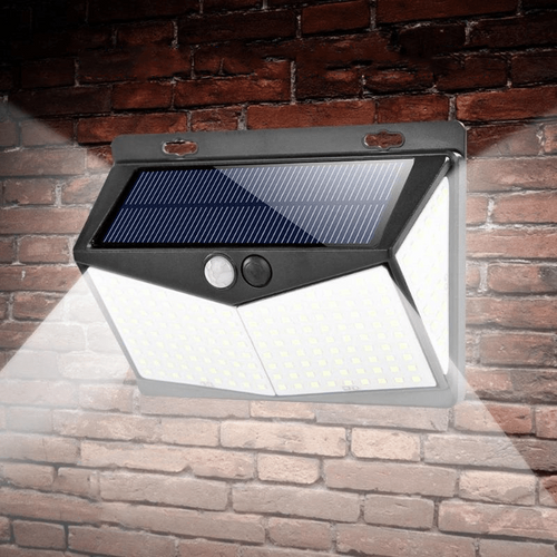 Utomhus solcellslampa med rörelsesensor och LED